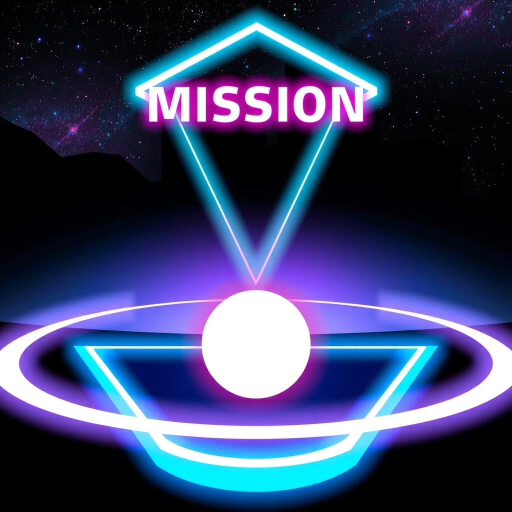 Mission and vision abstract representation